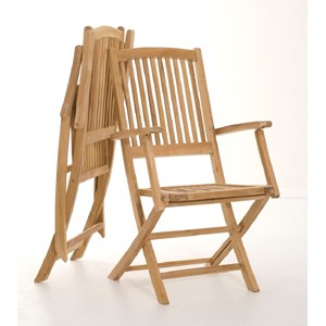 Fun - ensemble de 2 fauteuils de jardin lombock en bois teck