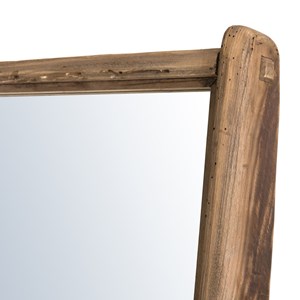 Sandy - miroir sur pieds marron bois pin recyclé