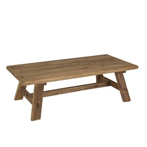 Sandy - table basse rectangulaire 140x70cm bois pin recyclé