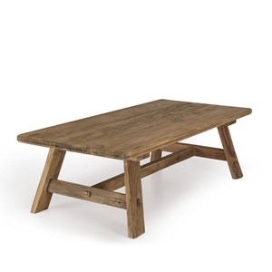 Sandy - table basse rectangulaire 140x70cm bois pin recyclé