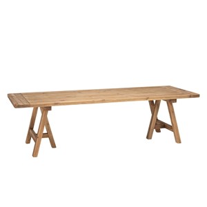Sandy - table à manger rectangulaire 270x100cm bois pin recyclé