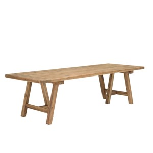 Sandy - table à manger rectangulaire 270x100cm bois pin recyclé