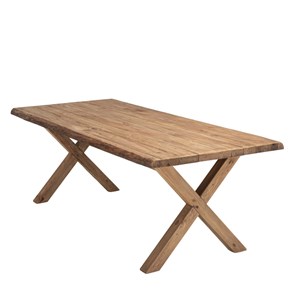 Sandy - table à manger rectangulaire 220x100cm bois pin recyclé