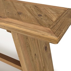 Sandy - console 160x45cm bois pin recyclé