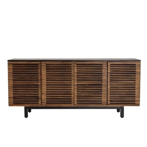 Alix - buffet en bois de manguier 4 portes ajourées