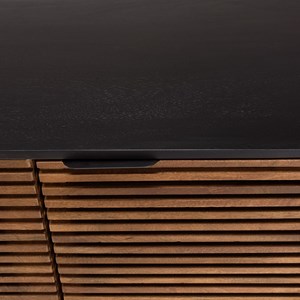 Alix - buffet en bois de manguier 4 portes ajourées