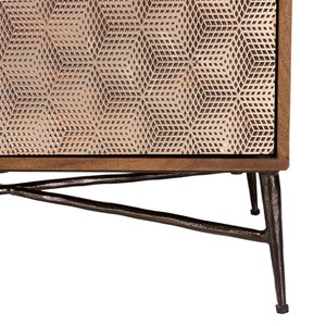 Alix - buffet en bois de manguier 4 portes motifs