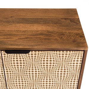 Alix - buffet en bois de manguier 4 portes motifs ethniques