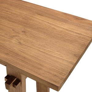 Sixtine - console 140x40cm en bois de teck recyclé