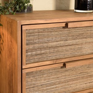 Sixtine - commode 3 tiroirs en bois de teck recyclé