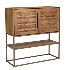 Sixtine - buffet 2 portes en bois de teck recyclé