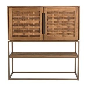 Sixtine - buffet 2 portes en bois de teck recyclé