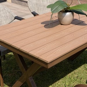 Vianney - table de jardin rectangulaire 4 personnes 140x80cm