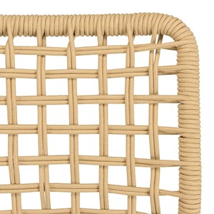 Vianney - lot de 2 chaises de jardin en cordage tressé beige