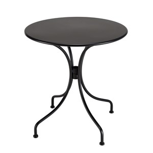 Vianney - ensemble de jardin 2 pers. Table diam 70cm, chaises grises
