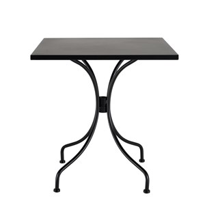 Vianney - ensemble de jardin -table 70x70cm et 2 chaises grises