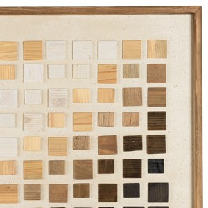 Sandy - décoration murale 82x122cm mosaïque bois de pin recyclé