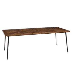 Kiara - table à manger rectangulaire 220x100cm bois recyclé