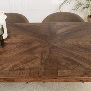 Kiara - table à manger rectangulaire 220x100cm bois recyclé