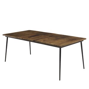 Kiara - table à manger rectangulaire 200x100cm bois recyclé