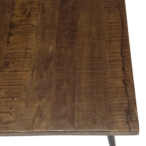 Kiara - table basse rectangle bois recyclé pieds métal