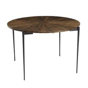 Kiara - table à manger ronde 120x120cm en bois recyclé