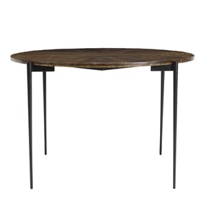 Kiara - table à manger ronde 120x120cm en bois recyclé