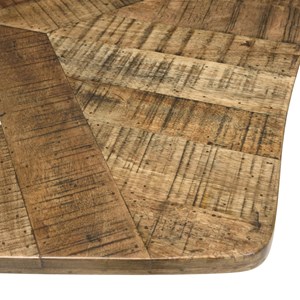 Kiara - table à manger bords concaves 200x100cm bois recyclé