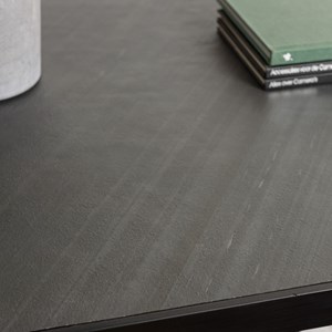 Basile - table à manger 220x100cm plateau noir effet pierre