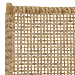 Valeria - lot de 2 fauteuils de jardin en bois de teck rotin beige
