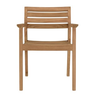 Kally - lot de 2 fauteuils de jardin en bois teck