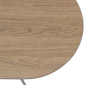 Julia - table basse rect. Angles arrondis bois 100x40cm marron