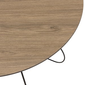 Julia - table basse biseautée 80x80cm bois marron