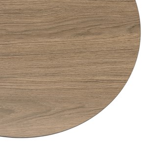 Julia - table d'appoint biseautée 50x50cm bois marron