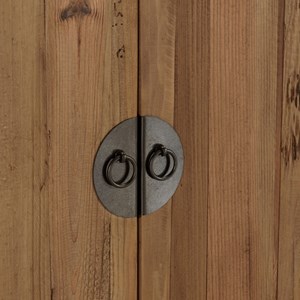 Sandy - meuble tv 2 tiroirs 4 portes, longueur 240cm bois pin recyclé