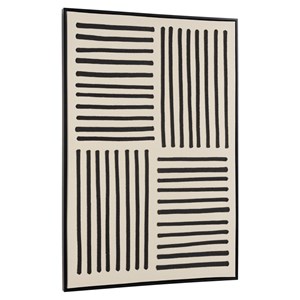 Homer - décoration murale a - 83x123cm lignes abstraites, cadre noir