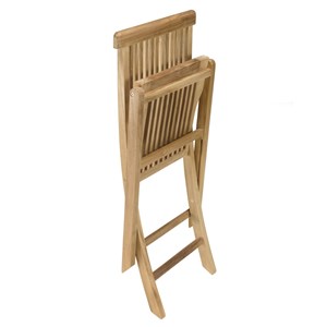 Fun - salon de jardin avec table en bois teck et 6 chaises