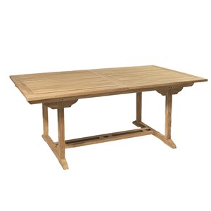 Fun - ensemble de jardin en bois teck et textilène 8 à 10 personnes
