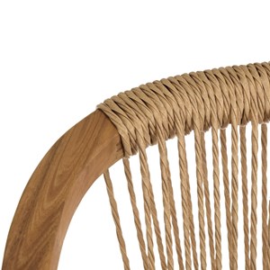 Vick - lot de 2 fauteuils bois d'acacia huilé et cordage synthétique