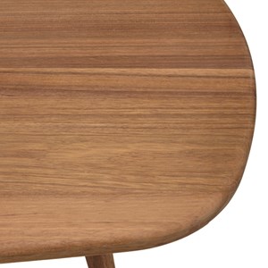 Vick - table de jardin en bois d'angélique huilé 200x90cm