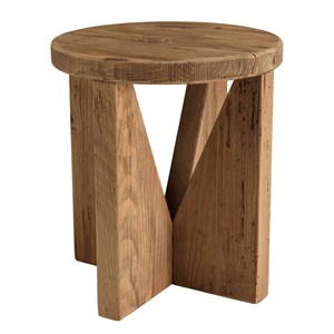 Sandy - tabouret rond 40x40cm bois pin recyclé