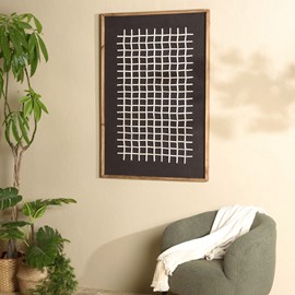 Sandy - décoration murale 62x82cm motifs bois pin recyclé