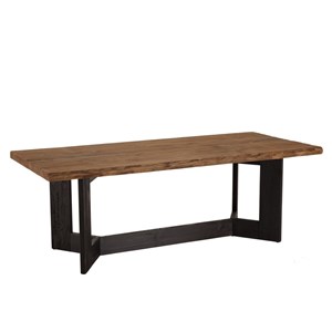 Dandy - table à manger rect. 220x100cm bois pin recyclé