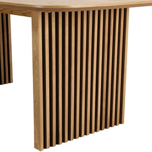 Sya - table à manger rectangulaire l200 décor et chêne naturel