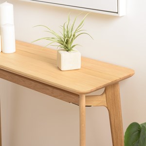Sya - console 100x35cm en chêne massif