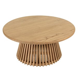 Amy - table basse ronde 90cm en bois de mindi amy
