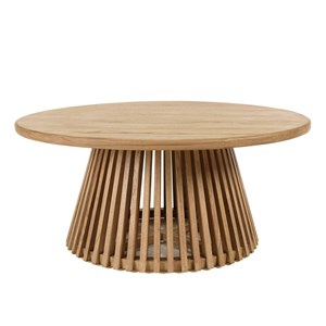 Amy - table basse ronde 90cm en bois de mindi amy