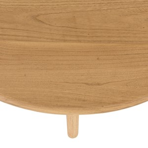 Amy - table basse ronde 80cm en bois de mindi amy
