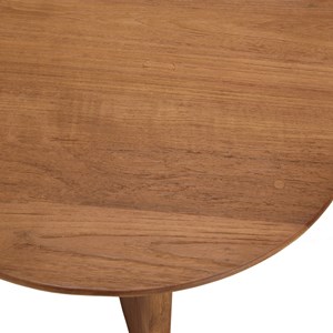 Sixtine - table basse forme organique 120x80cm en bois de teck recyclé
