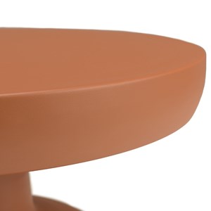 Hortense - table basse ronde 60cm en fer couleur marron mat